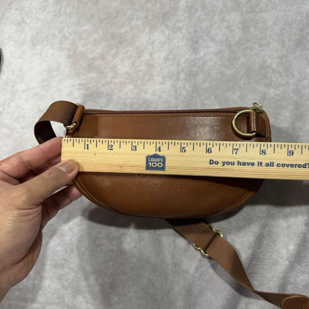 Coach USA 1996 Olympic Commemorative Leather Fanny Pack Waist Pouch Bag Brown